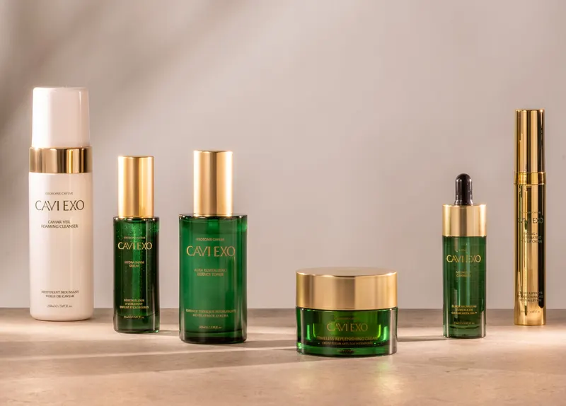 CAVI-EXO-Produkte als Geschenk von Mariella Ahrens beim Beauty-Event in Berlin